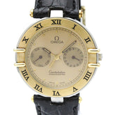 OMEGA Constellation Day Date 18K Gold Steel Watch 196.1080 Polished — Very Good