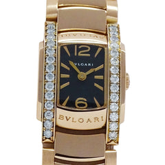Bulgari BVLGARI Women's Watch, Brand: Assioma, Diamond Quartz, QZ, 750PG 18K Pink Gold, AAP26G — Good