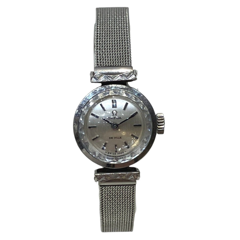 Omega De Ville watch, total weight 20g, stainless steel, manual winding, silver dial, 511.285 — Good