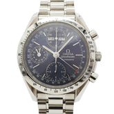 Omega Speedmaster Triple Calendar 3521.80 Blue Dial Men's Watch — Very Good