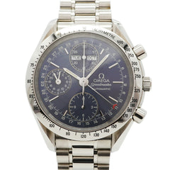 Omega Speedmaster Triple Calendar 3521.80 Blue Dial Men's Watch — Very Good