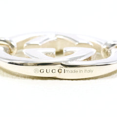 Gucci sterling silver 925 earrings with an interlocking G design. Total weight: approximately 10.6g. Like new — Like New