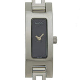 Gucci GUCCI Watch 3900L Stainless Steel Quartz Analog Display Black Dial Women's — Very Good