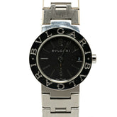 BVLGARI Watch BB23SS Quartz Black Dial Stainless Steel Women's — Good