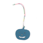 HERMES Petit H Charm, Blue Green Togo Leather, Pumpkin Pattern, Made in France, Women's Bag Charm — Like New