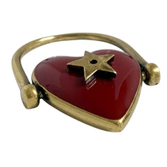 Christian Dior Dior Women's Amour Ring, Size M (US 11), Heart Design — Like New
