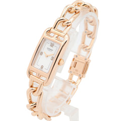 Hermes Nantucket PM 29mm Watch, 18K Pink Gold (PG), Women's, White/White Shell, NA2.170 — Very Good