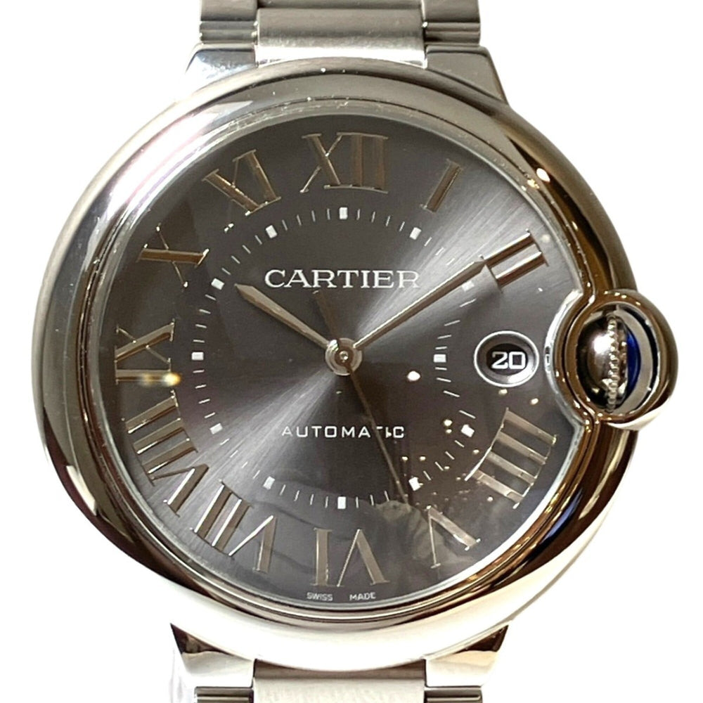 Cartier Ballon Bleu de automatic watch, 116.4g total weight, stainless steel case, gray dial, model WSBB0060 — Very Good