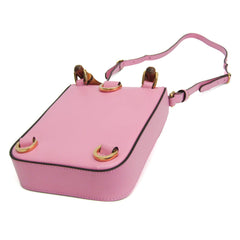 Gucci Bamboo 702106 Women's Leather Backpack,Handbag,Shoulder Bag Pink — Like New