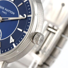 Louis Vuitton Tambour Automatic Steel Blue W1ST20 Stainless Watch — Very Good