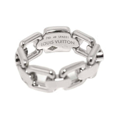 Louis Vuitton Berg Chain Attraction #48 Ring, 18K WG White Gold 750 — Like New