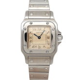 Cartier Santos Galbee SM W20024D6 Women's Watch, Ivory, Quartz Watch — Like New
