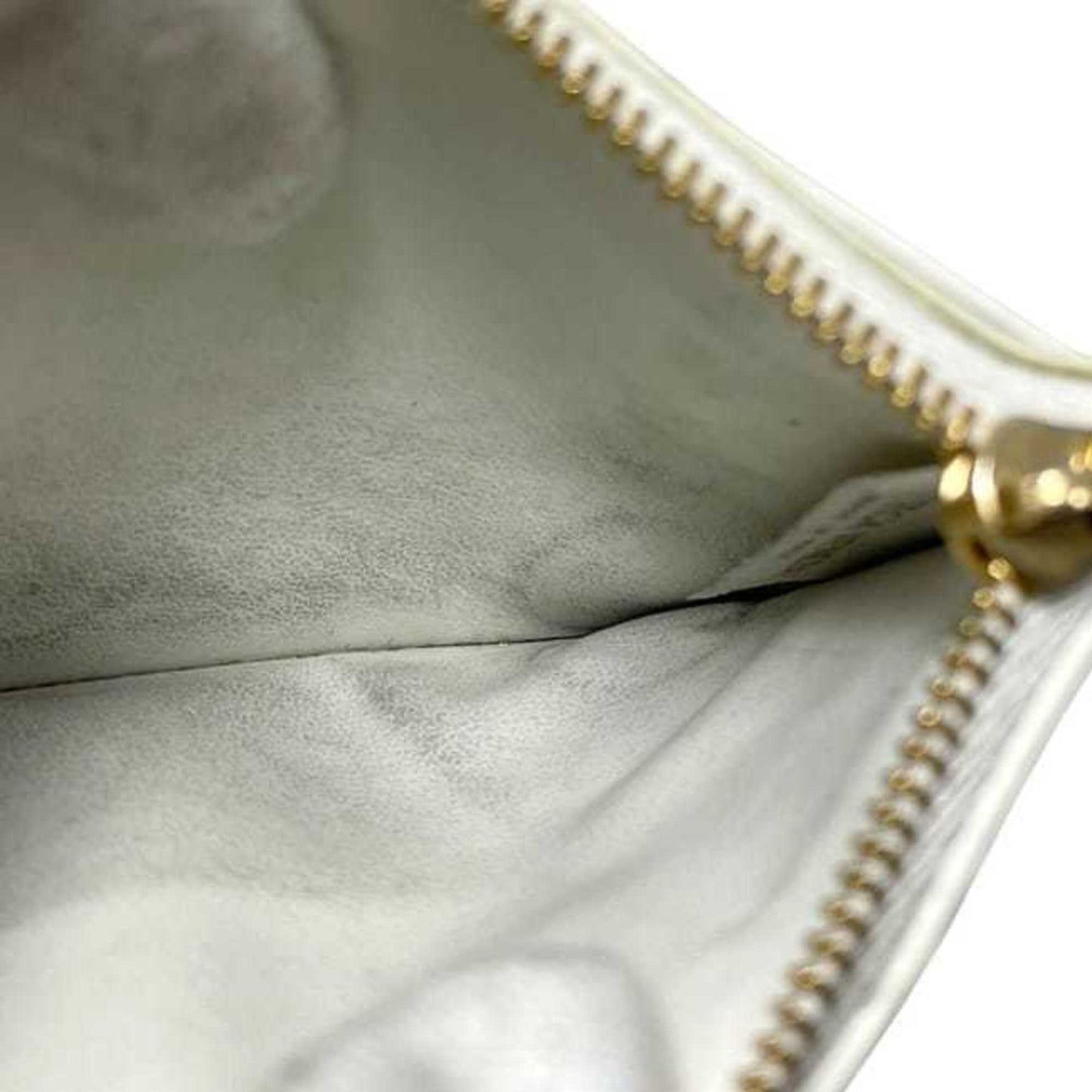 Bottega Veneta Coin Case ec-24609 White Cassette 679843 Purse Leather P01931123D BOTTEGA VENETA Mini Card Holder Intrecciato Pattern Men's Women's