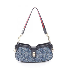 Gucci Moonside GG Denim Handbag, Leather Women's, Blue/Navy, 786015 — New - Store Return