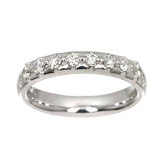 Gucci Diamantissima #8 Ring with Diamonds, 18K White Gold (750) — Like New