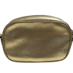 Salvatore Ferragamo Vara Ribbon Camera Shoulder Bag AU-21 H498 Gold Color Women's — Like New