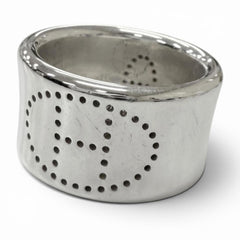 HERMES AG925 Eclipse Ruban Ring, Silver, Size 46, Weight 11.12g, Women's/Men's — Like New