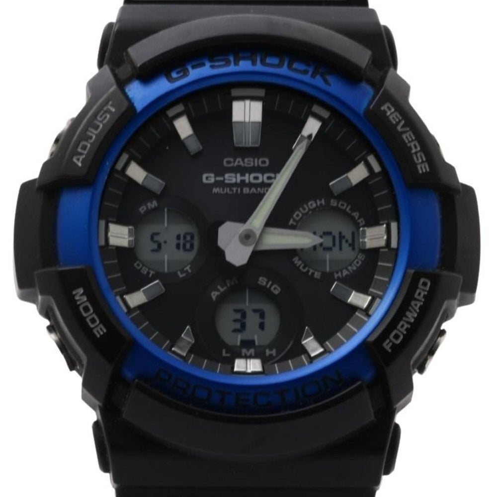 CASIO G-SHOCK ANALOG-DIGITAL GAW-100 SERIES GAW-100B-1A2JF Black Resin/Aluminum Men's Watch — Good
