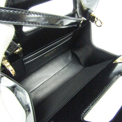 Salvatore Ferragamo Gancini Wanda AU-21 3485 Women's Leather Handbag,Shoulder Bag Black — Like New