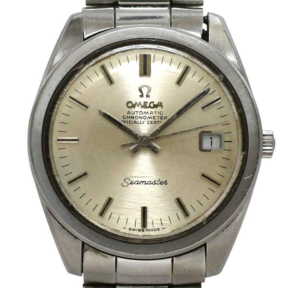 Omega Seamaster Chronometer F-25200 Gold Silver Watch 168.022/166.28 Stainless Steel Automatic Movement OMEGA Caliber 564 Men's Analog Overhauled — Good