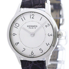 HERMES Slim D'Hermes Steel Quartz Ladies Watch CA2.110 Polished — Very Good
