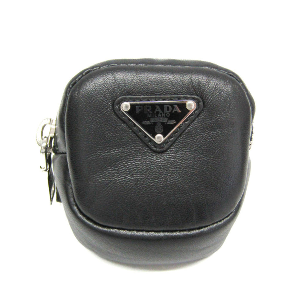 Prada Belt Pouch 1TT137 Women,Men Leather Pouch Black — Like New