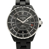 Chanel J12 GMT Matte Black H3101 Dial Men's Watch — Good