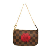 Louis Vuitton Damier Mini Pochette Accessoires T&B N58011 Women's Handbag Ebene — Like New