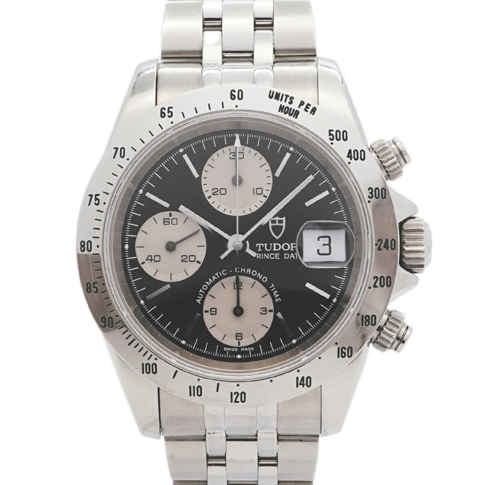 Tudor Prince Date Chronotime 79280P Black Dial Men's Watch — Good