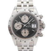 Tudor Prince Date Chronotime 79280P Black Dial Men's Watch — Good