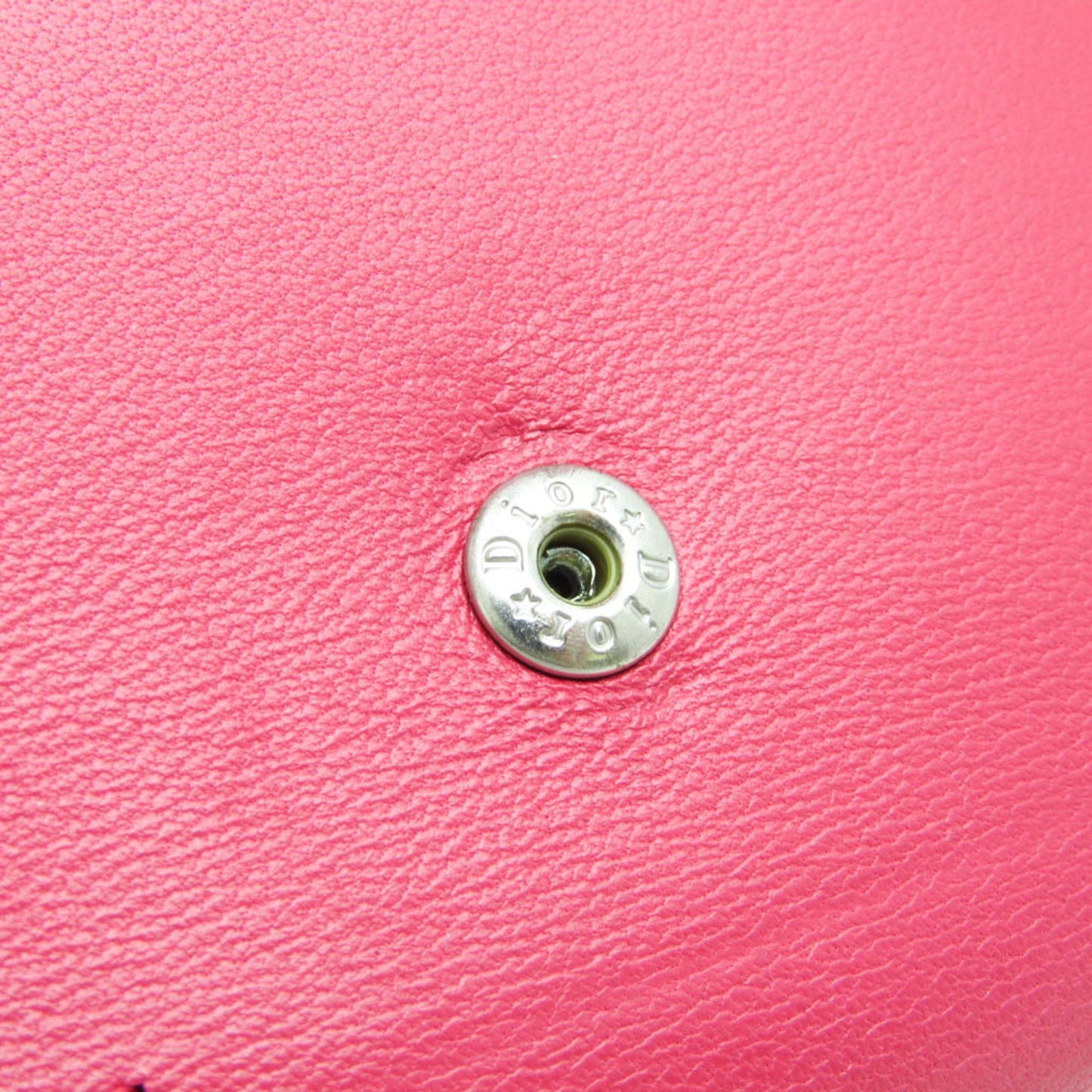 Christian Dior DIORAMA S0617PNAG Women's Leather Wallet (tri-fold) Pink