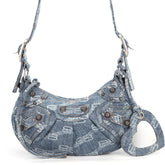 Balenciaga shoulder bag Le Cagole XS denim 671309 BALENCIAGA handbag women's — Like New