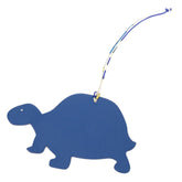 Hermes Petit H Turtle Blue Gray Leather Accessory Bag Charm 1299 HERMES — Like New