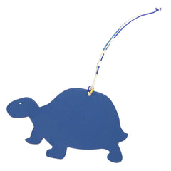 Hermes Petit H Turtle Blue Gray Leather Accessory Bag Charm 1299 HERMES — Like New