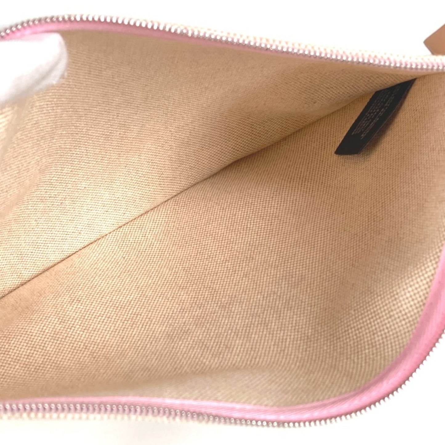 HERMES Yachting GM clutch bag, makeup pouch, multi-purpose canvas, men's and women's, pink