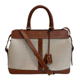 CELINE Cabas de France 2-way Handbag/Shoulder Bag with Leather Trim, Beige — New - Store Return