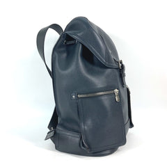 LOUIS VUITTON M54960 Utah Canyon Backpack, Men's, Leather, Blue Marine, Navy — Like New