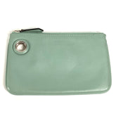 Fendi 8BS007 coin purse Wallet Pouch Green — Like New