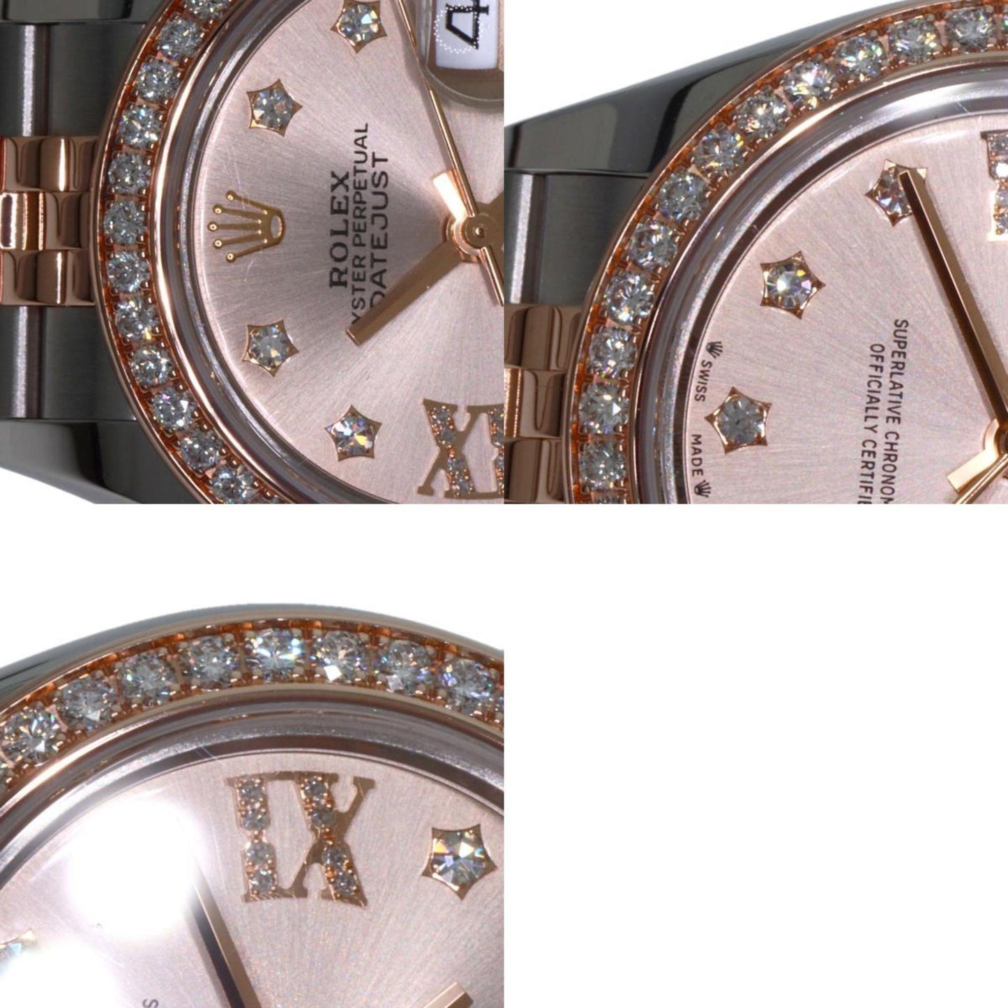 Rolex 279381RBR Datejust 9P Star Diamond IX Watch Stainless Steel SS x K18PG Ladies