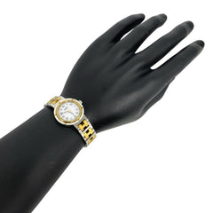 HERMES Vintage Clipper Stainless Steel GP Quartz Wristwatch, Silver/Gold, 87154 — Good