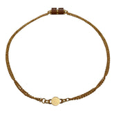 HERMES Charnière PM Necklace, Gold Color, Women's — Like New