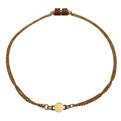 HERMES Charnière PM Necklace, Gold Color, Women's — Like New