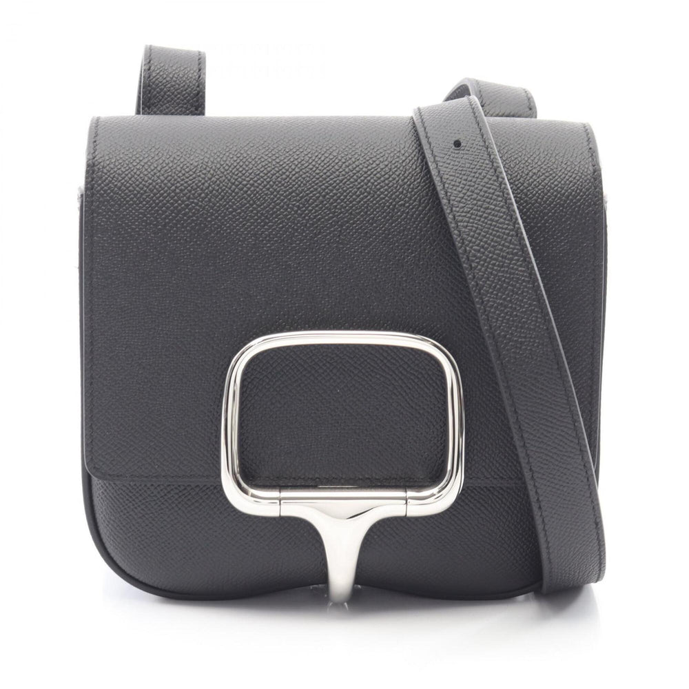 Hermes Della Cavalleria Mini Shoulder Bag/Handbag, Leather (Veau Epsom), Women's, Black — New - Store Return