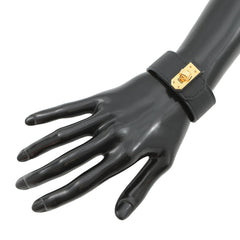 Hermes Hermès Kelly Twist Bracelet, PM, Black/Swift, B Stamp, Size T2, Black, Sold — Like New