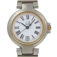 Dunhill Women's Stainless Steel Quartz Watch with Analog Display and White Dial — Good