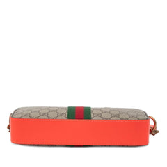 Gucci Ophidia GG Supreme Shoulder Bag Crossbody 699439 Orange Beige Leather Women's GUCCI — Like New