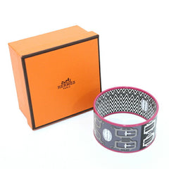 Hermes enamel BOUCLERIE MODERNE modern buckle bracelet extra large S F-04669 — Like New