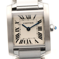 Cartier Tank Française SM Watch, Stainless Steel, Ladies, Ivory (W51008Q3) — Very Good