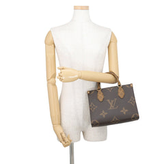 Louis Vuitton Monogram Reverse Giant OnTheGo PM Handbag M46373, 2-way Shoulder Bag, for Women, LOUIS VUITTON — Like New