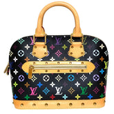 LOUIS VUITTON Alma Monogram Multi Handbag M40444 Black Multicolor Women's — Like New